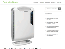 Tablet Screenshot of dustmitebuster.com
